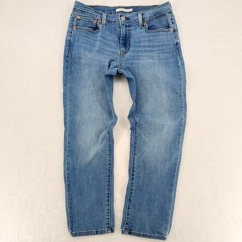 Levi's Boyfriend Jeans Womens 29 Light Wash Straight Denim Casual
